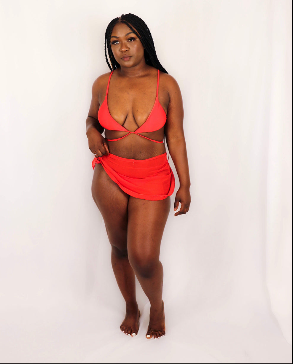 Red 3-Sets (Skirt)