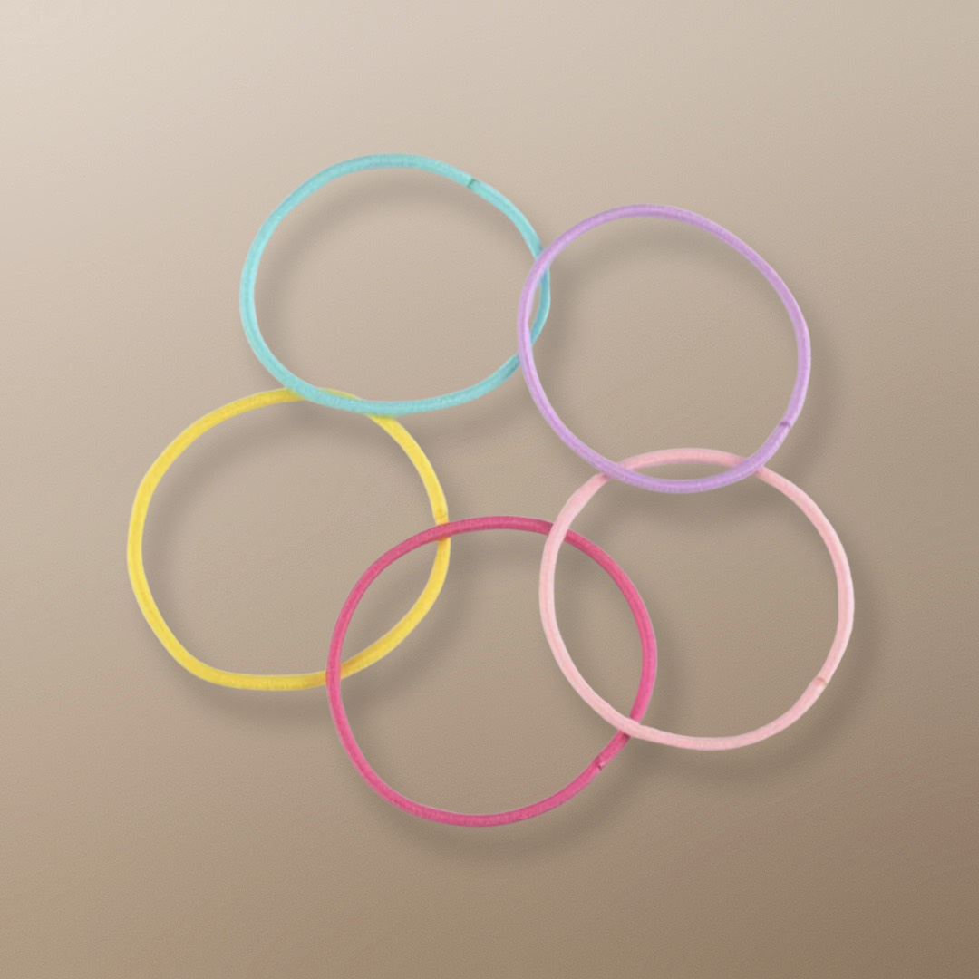 Rainbow Hair Tie - 100pcs