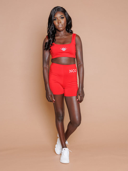 Red Lounge Set - Short