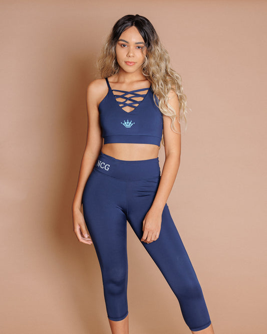 Crisscross Navy Blue Set