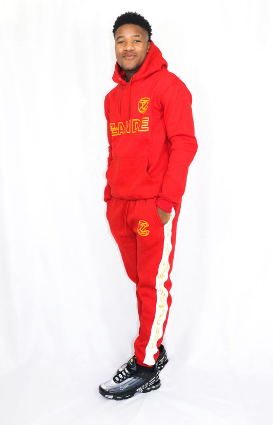 Red Tracksuit Set
