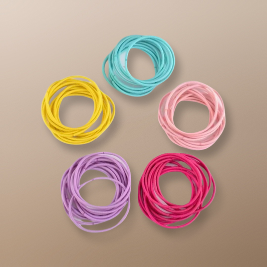 Rainbow Hair Tie - 100pcs