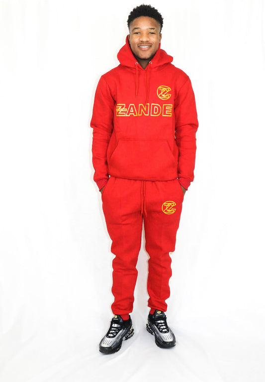 Red Tracksuit Set
